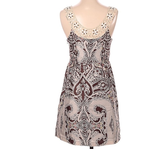 NWT Free People Folklore Shift Dress in Espresso Brown Size 10 - Picture 2 of 9